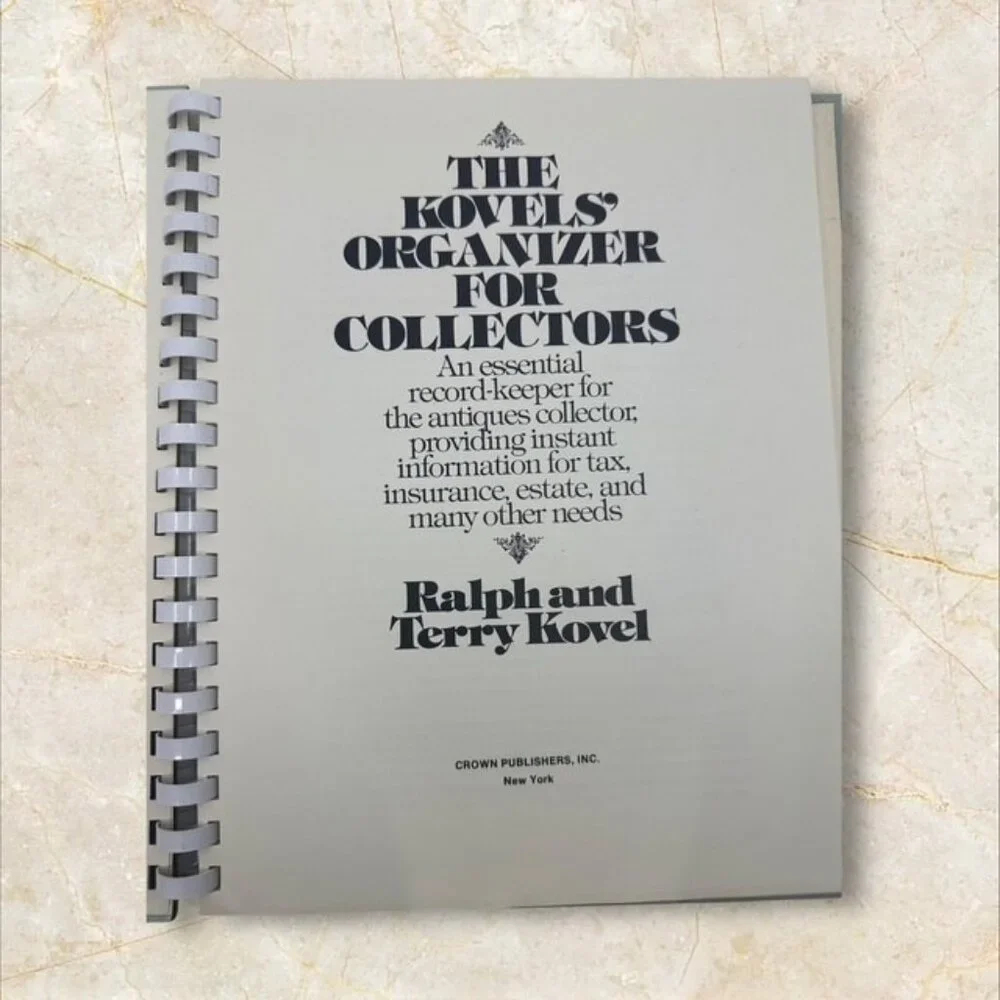 The‎ Kovels' Organizer For Collectors Binder Record Keeping For Antiques Estate